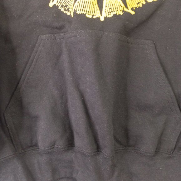 Sun Soldado Mens Sweater Black Large Gothic Hoodies Long Sleeve Pullover #0116 - Picture 4 of 9